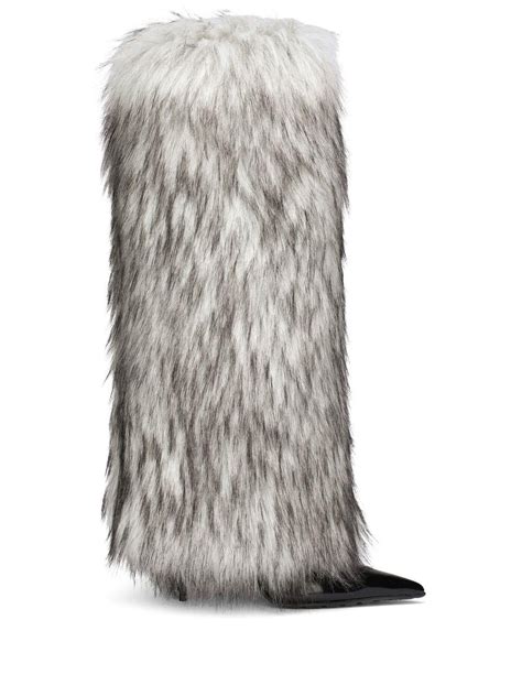 dolce gabbana fur boots|dolce and gabbana boots sale.